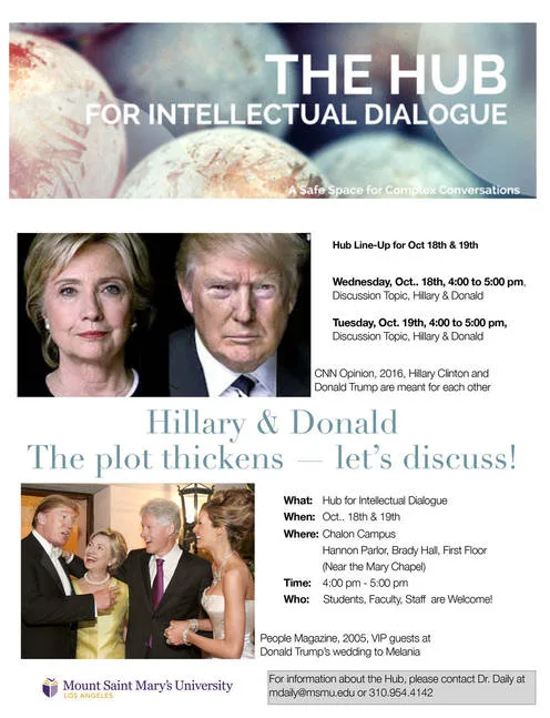 Bring back "The Hub for Intellectual Dialogue" at the Mount!