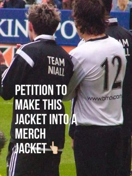 To make this jacket into One Direction merch.