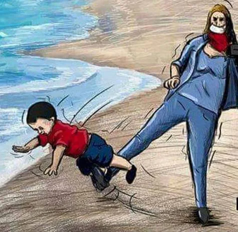 arrest petra laszlo, for abusing refugees