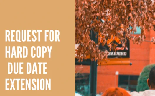 Request For Due Date Extension (WIL Project 8)
