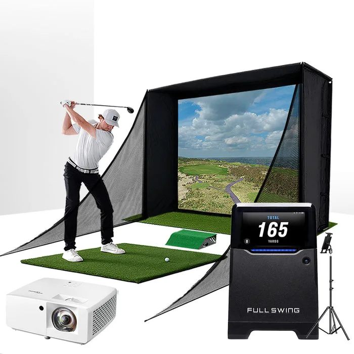 SkyTrak golf launch monitor, partner with Protee United for simulation software.