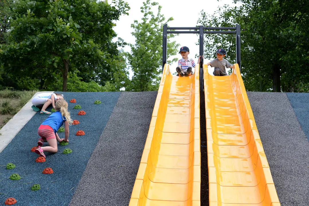 Playground for the Leather District children.