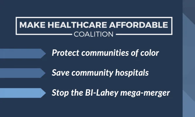 Ask DPH to reopen and reverse its approval of the 13 hospital mega merger
