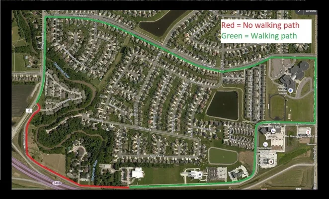 Walking on West Beaton Drive