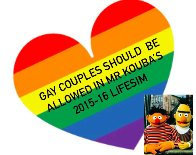We Want Gay Couples In Mr. Kouba's Class