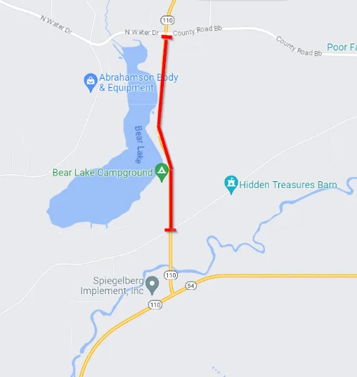 State Highway 22-110 Speed Limit Reduction
