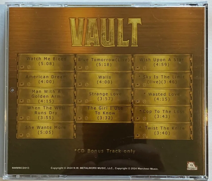 We want "The Vault" released by Rich Cronin!