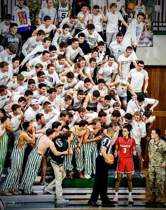 Varsity Boy's Basketball Student Body