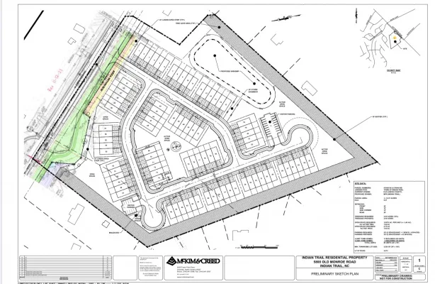 Opposed to the annex and rezone to develop 86-unit,2 story,2car-garage townhouse at 5800 Old Monroe Rd