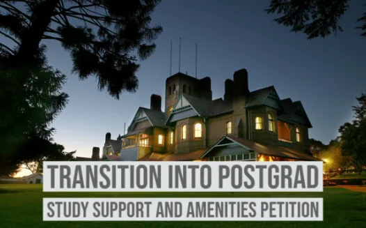 Transition into Postgrad Study Support and Amenities