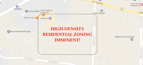 Citizens Against High-Density Zoning in East Statesville Neighborhood