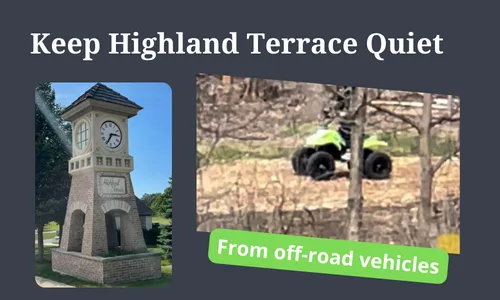 Keep Highland Terrace Quiet