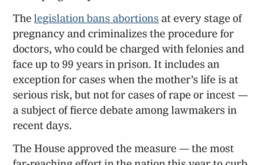 End DEATH PENALTY for abortion