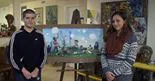 Mural about Russian-speaking community in Northeast Philadelphia