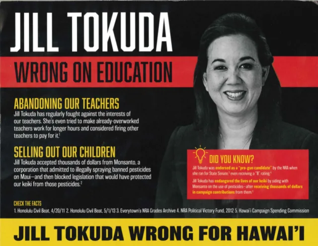 Do not vote for negative political ads