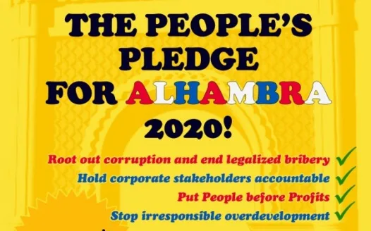 Alhambra's People Before Profits Pledge!