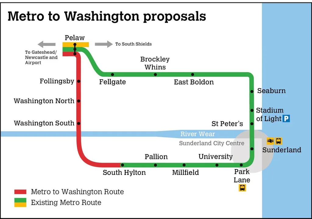 Extend the Metro network to Washington