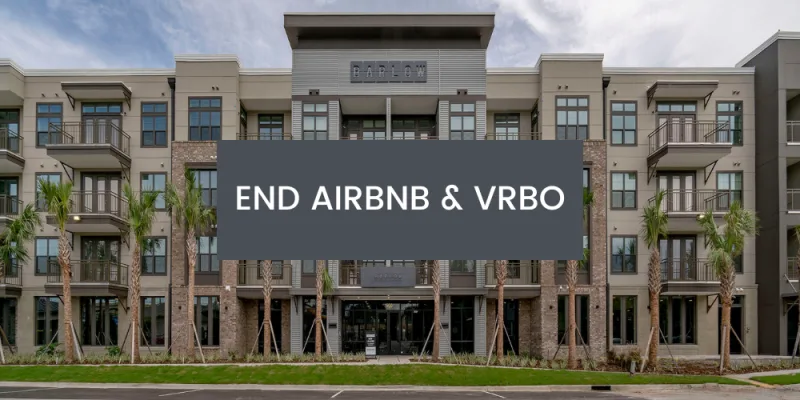 End AirBNB/VRBO Immediately at Barlow & Exchange