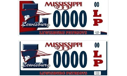 Lewisburg Patriots License Plate