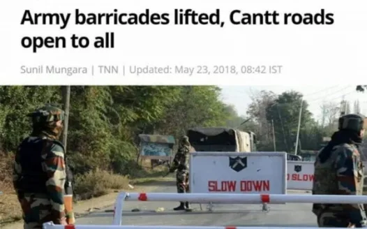 Army cantonments, our safe space.
