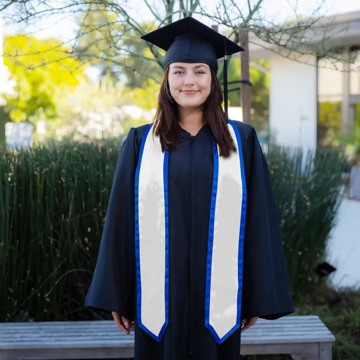 Keep franklin graduation robes blue and white