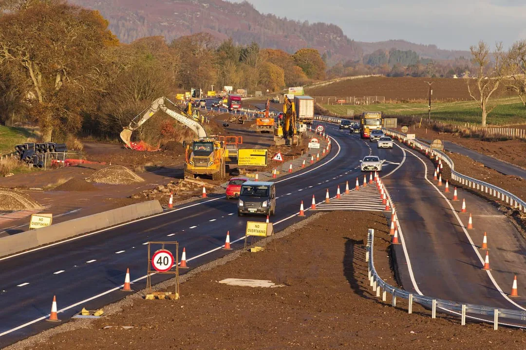 Traffic management and delays on the A9 between Perth and Inverness