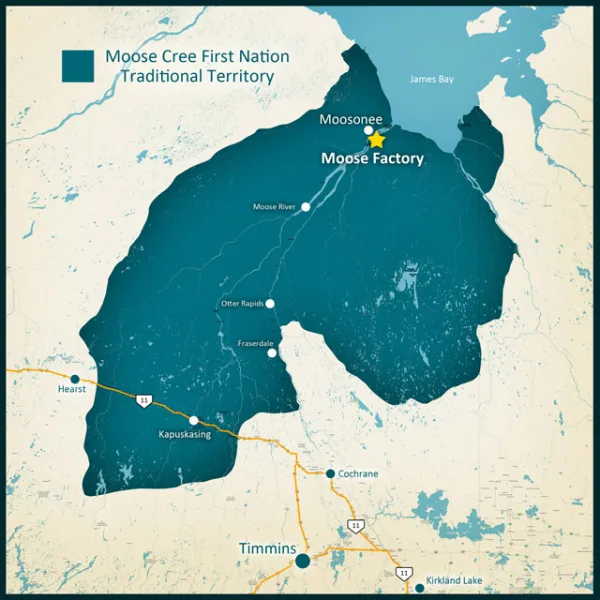Moose Cree First Nation Membership...  Resource Development initiatives affecting traditional land.