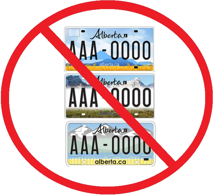 Don't Change The Alberta Licence Plate