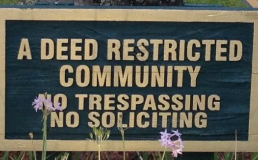 "No Soliciting" in Waterford Estates (Sweetwater Creek South)
