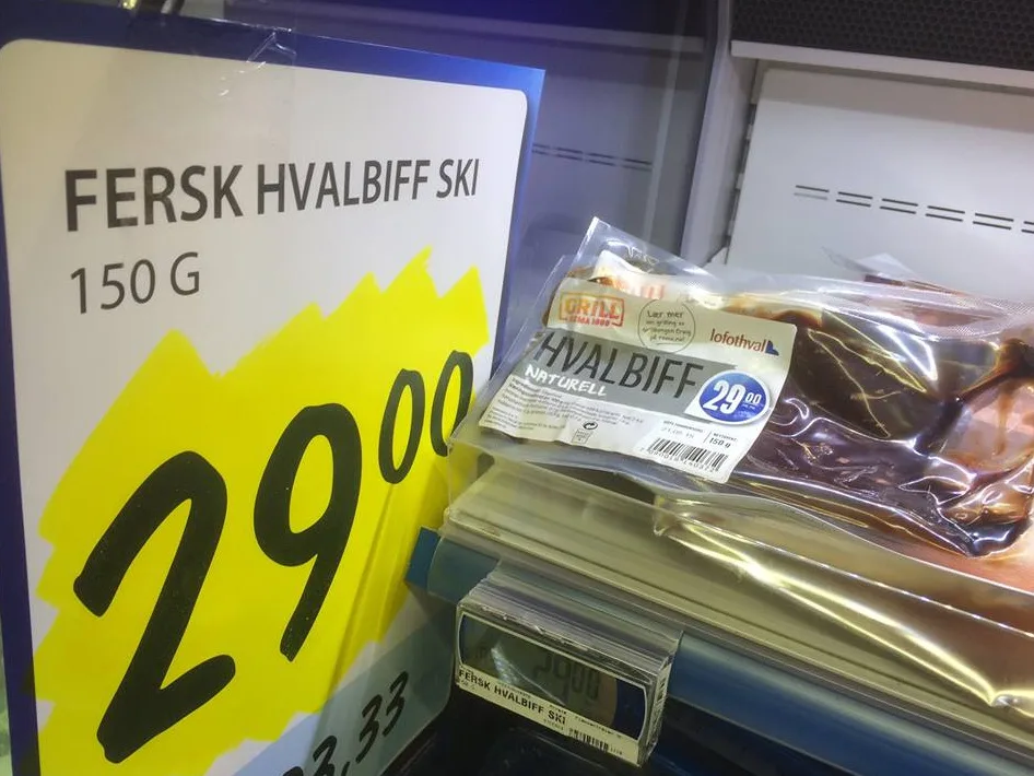 REMA 1000 (NORWEGIAN SUPERMARKETS), STOP SELLING WHALE MEAT!