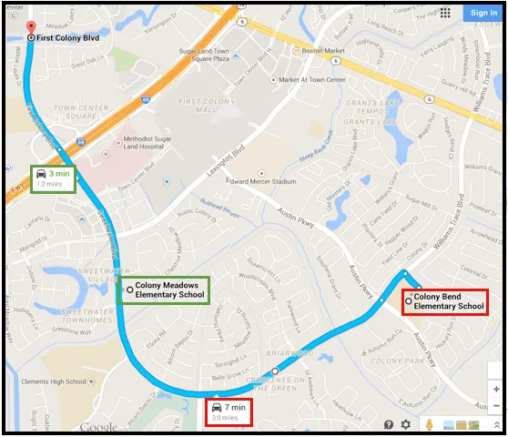 Support The Lakes and Meadow Lakes zoning and feeder pattern to Colony Meadows Elementary.