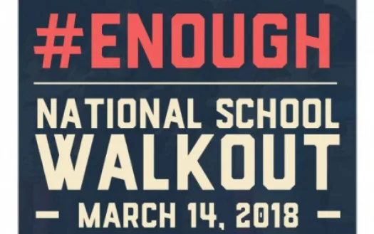 School Walk Out in Honor of the 17 Lives Lost and for Gun Control
