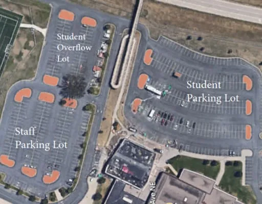 School assigned parking