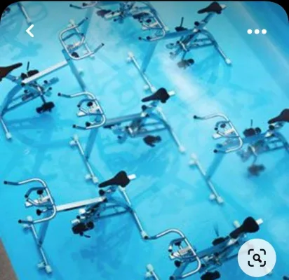 VS 24hours Fitness Aqua Cycling class.