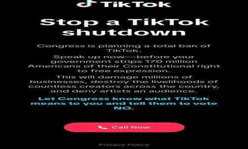 Vote to ban tiktok