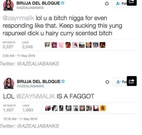 Demand Twitter removes Azealia Bank's account