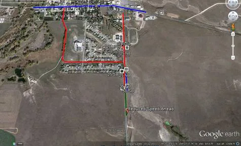 Speed Trap in Kiowa, CO on county road 45