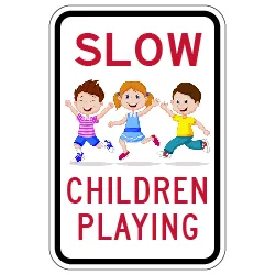 Stop Sign, Slow for Children, or Speed Bumps on 7th Ave N