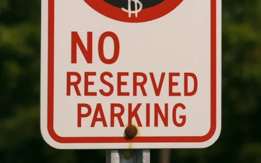 NO TO RESERVED PARKING AT 12th SOUTH MAGNOLIA