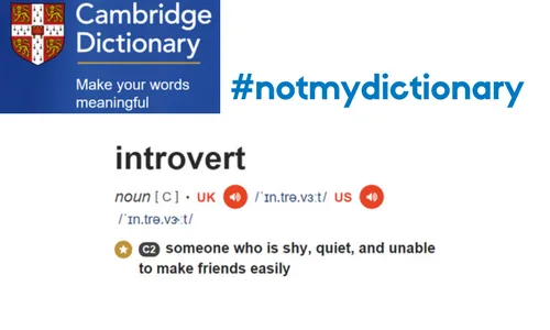 Not All Introverts Are Shy -- Update the Dictionary Definition