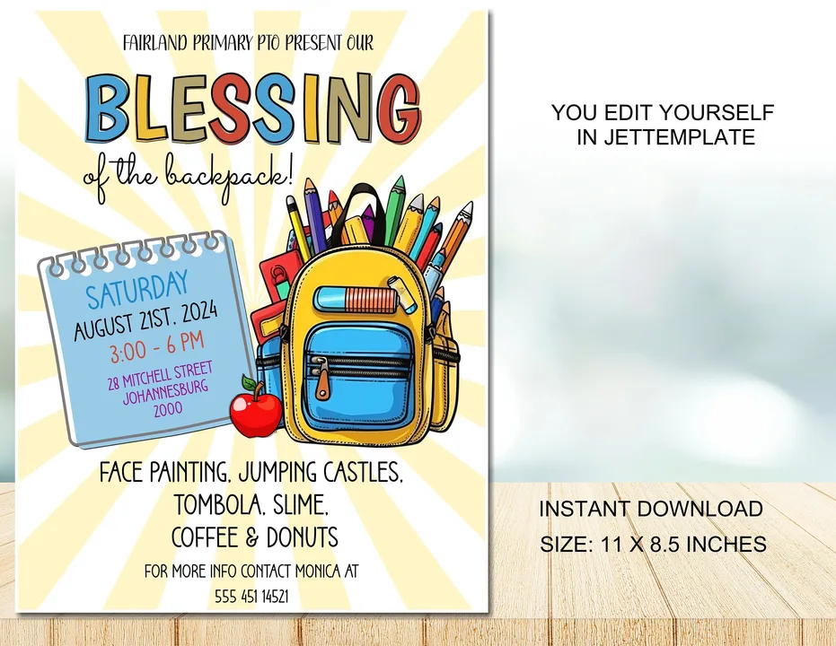 Return Flyers to the School Backpacks!