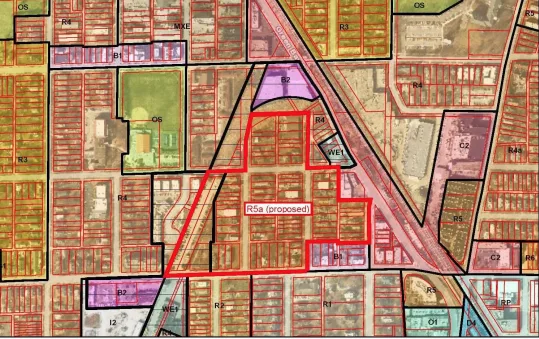 Petition in support of rezoning an area of Evanston's 5th Ward