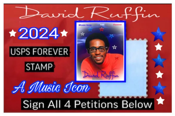 Vote Yes For David. . . David Ruffin's 2022 USPS Stamp Initiative