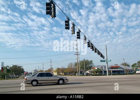 Stop Light and Crosswalk on Fiske Blvd at Levitt Park Rockledge
