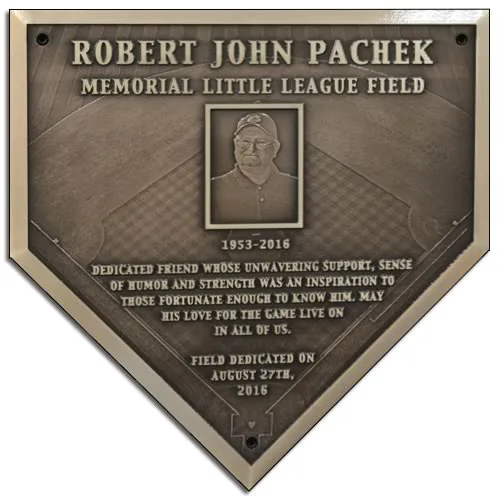 Permanent Recognition Sign at the Elmwood Elementary Baseball/Softball Field