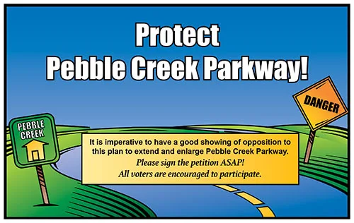 Protect Pebble Creek Parkway (PCP)
