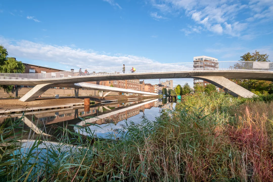 Fietsbrug over Schelde voor ontsluiting Ledeberg 