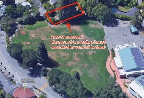 Build a playground on Ross Common