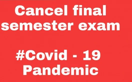 To cancel from final semester exam