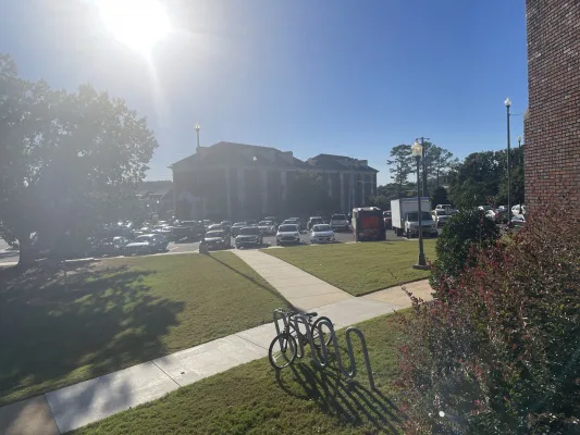 Say No to Wasted Parking Space Between the Dining Hall, WOW Cafe, and Daugette Hall Residence area